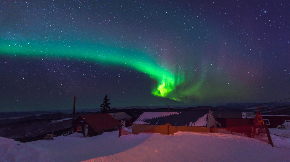 ABD Alaska Eyaleti'nden Görülen Kuzey Işıkları