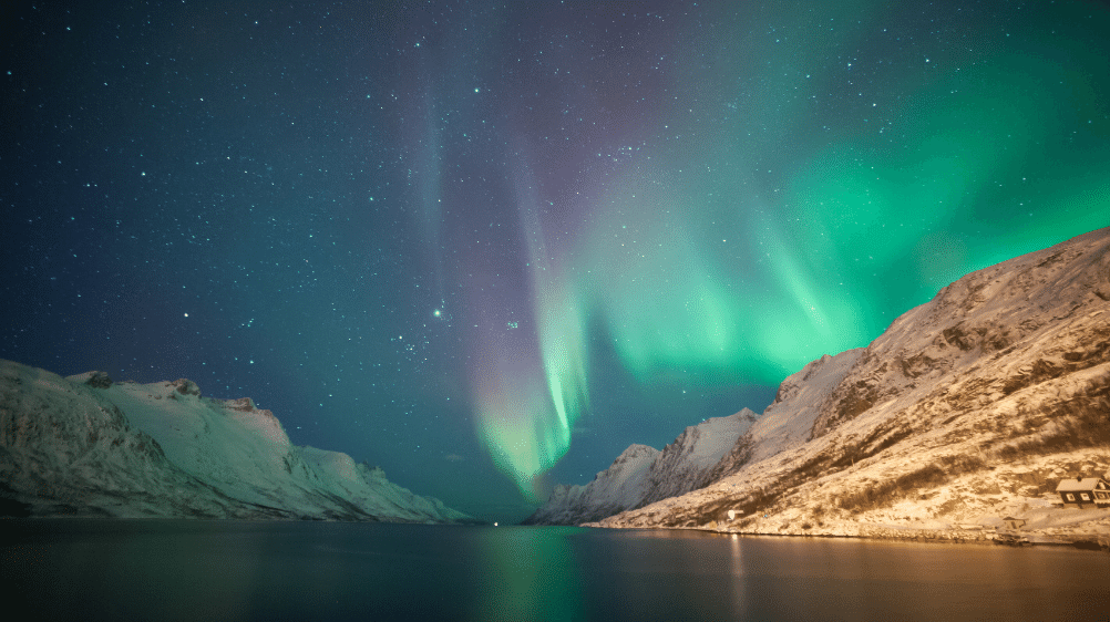 Norveç'ten Görülen Kuzey Işıkları