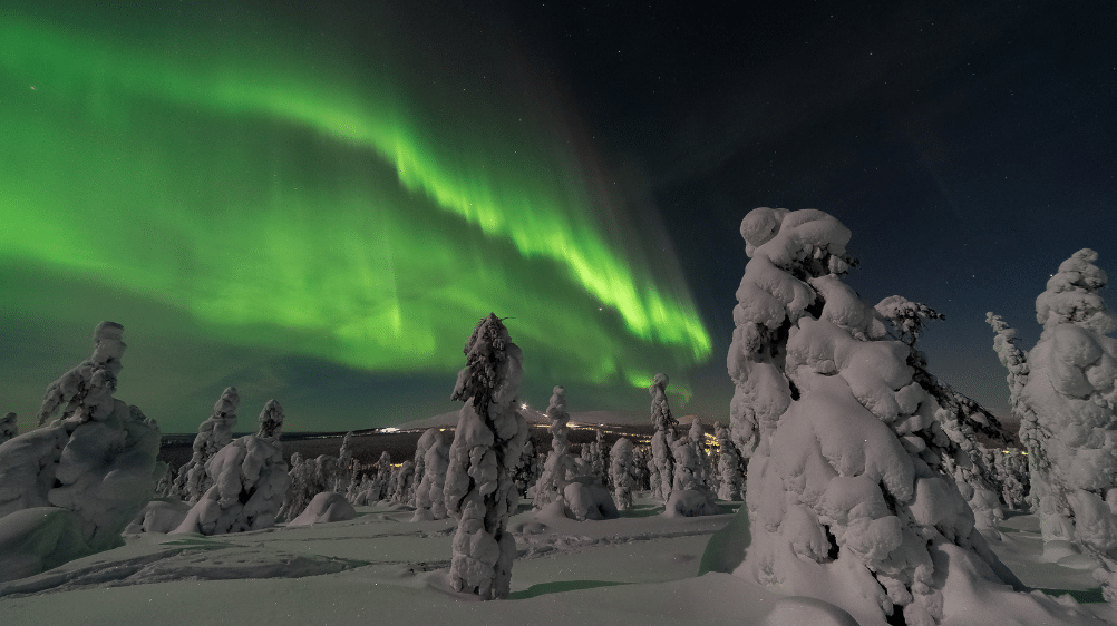 Finlandiya'dan Görülen Kuzey Işıkları