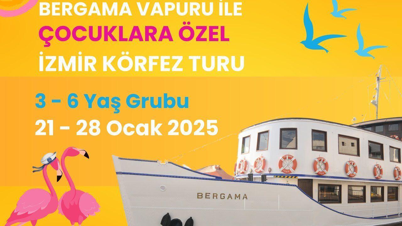 Tarihi Bergama Vapuru ile Çocuklara Özel Körfez Turu