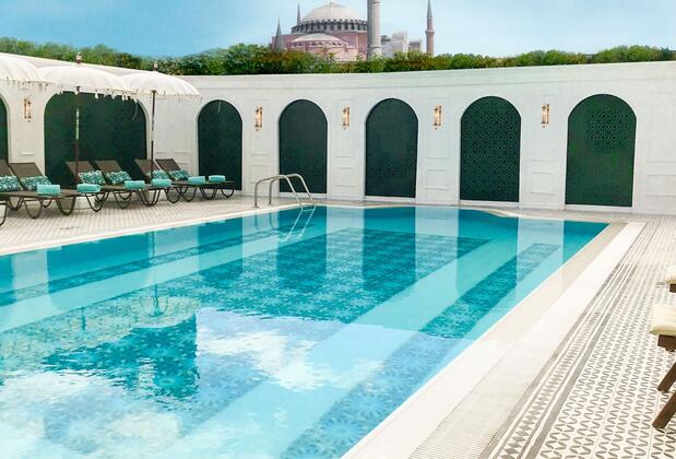Görsel 2 : Sura Hagia Sophia Hotel, İstanbul, Açık Yüzme Havuzu