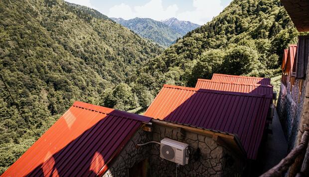 Seyr-i Cennet Dag Evleri, Çamlıhemşin, Dış mekân detayı