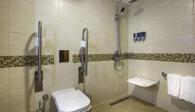 Görsel 24 : Hampton by Hilton Istanbul Atakoy, İstanbul, Oda, 1 Büyük (Queen) Boy Yatak, Engellilere Uygun, Sigara İçilmez (Roll-in Shower), Banyo