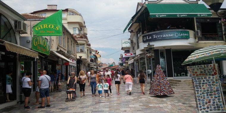 Ohrid çarşı old bazaar