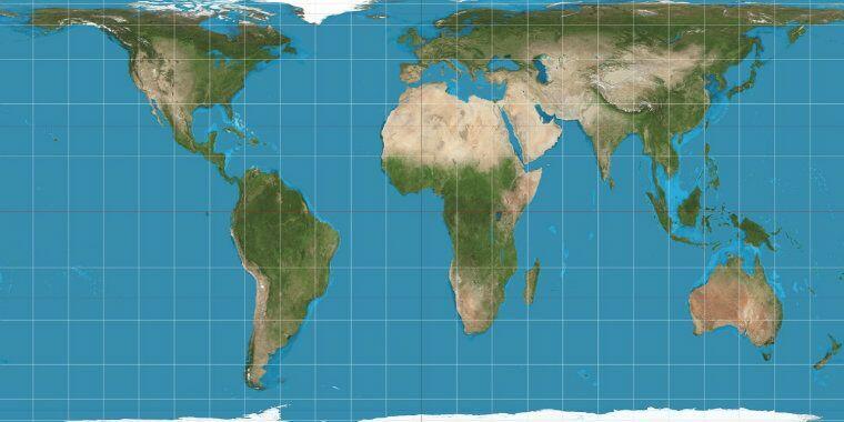 peters dünya haritası