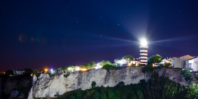 şile feneri gece